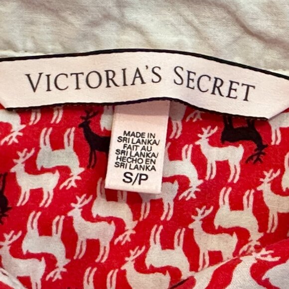 Victoria's Secret - Reindeer Christmas Holiday Pajama 2 Pc Set - S/P - EXCELLENT - Picture 4 of 7